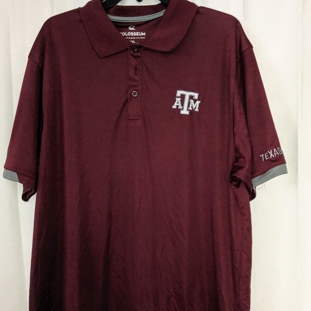 Colosseum Men's Texas A&M Aggies Maroon Polo XXL